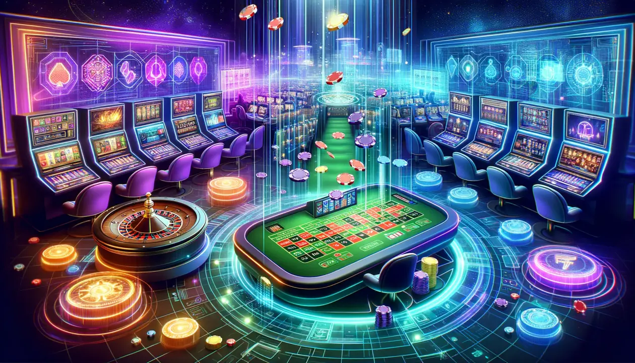 Action casino game selection